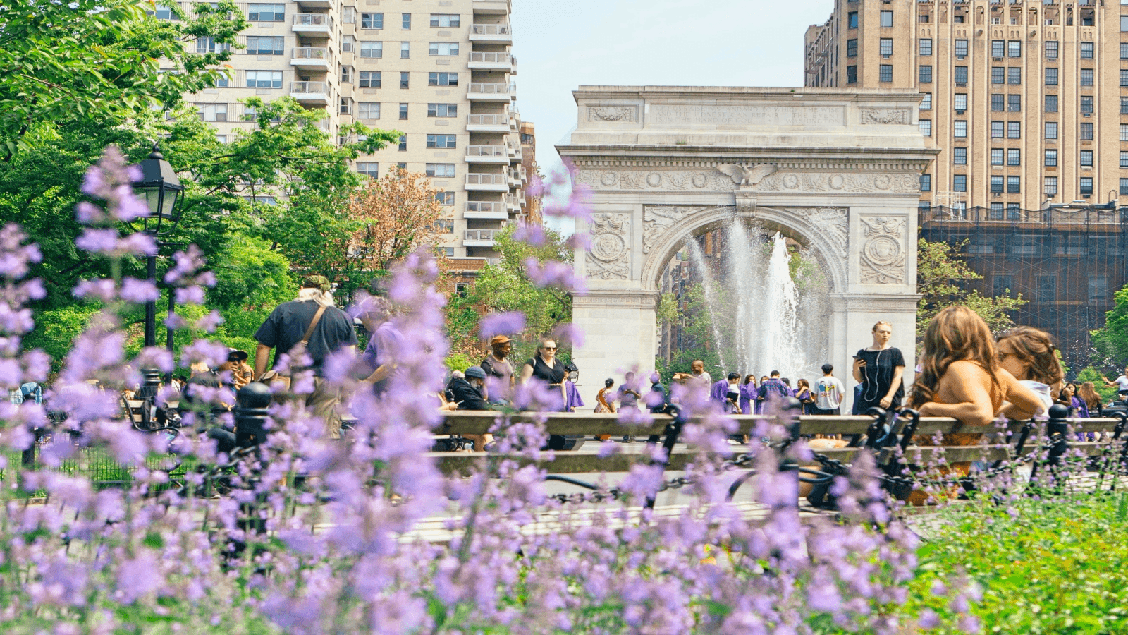 Spring in Washington Square Park